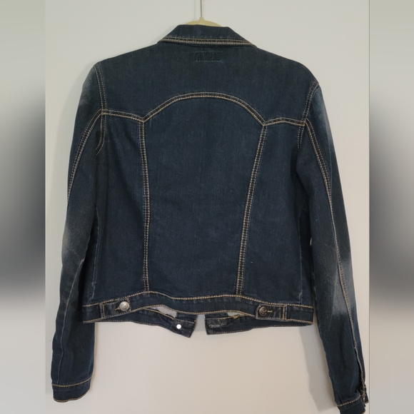 Earl Jeans Dark Blue Denim Jacket - Picture 8 of 10